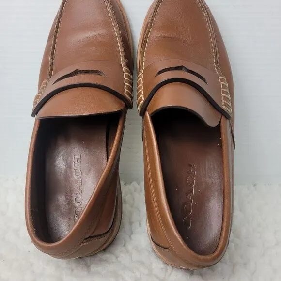 Coach Manhattan  Penny Loafers Mens Size 9.5 Brown Slip on shoes