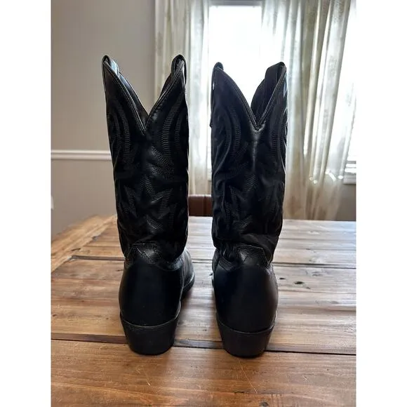 Cody James Men's Cowboy Boots Black Leather Size 9EE CJ4240 R Toe Oil Resistant