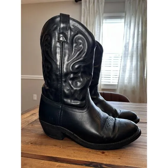 Cody James Men's Cowboy Boots Black Leather Size 9EE CJ4240 R Toe Oil Resistant