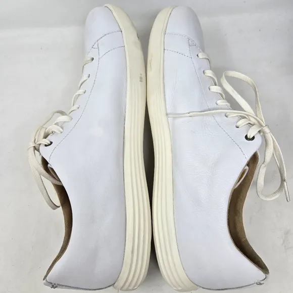 COLE HAAN Crosscourt II White Leather Men's Sneakers 13M