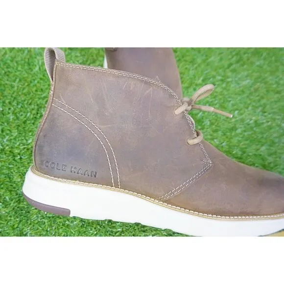 Cole Haan Grand Atlantic Water Resistant Brown Chukka Boot - Men's Size 9