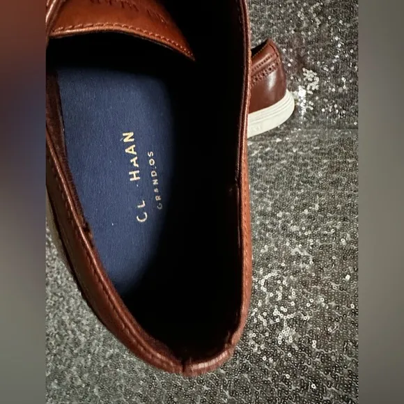Cole Haan Grand Tour Wing tip Oxfords Men Dressing Shoes brown size 12