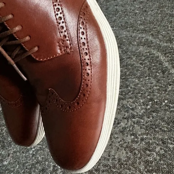 Cole Haan Grand Tour Wing tip Oxfords Men Dressing Shoes brown size 12