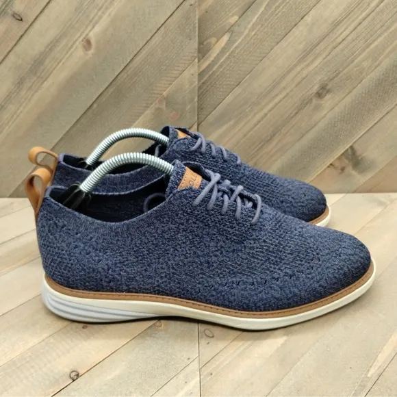 Cole Haan Grandevolution Stitchlite Oxfords Mens Size 9.5 Ombre Blue Casual
