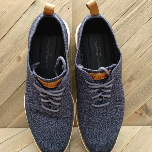 Cole Haan Grandevolution Stitchlite Oxfords Mens Size 9.5 Ombre Blue Casual