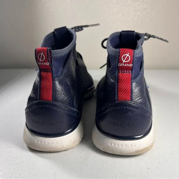 Cole Haan GrandMotion Mens Size 10M Mid Cut Sneakers Blue Lace up Shoes C30661