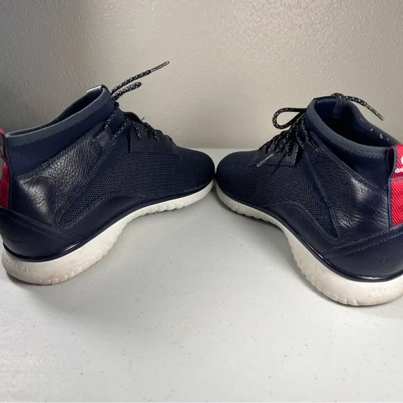 Cole Haan GrandMotion Mens Size 10M Mid Cut Sneakers Blue Lace up Shoes C30661