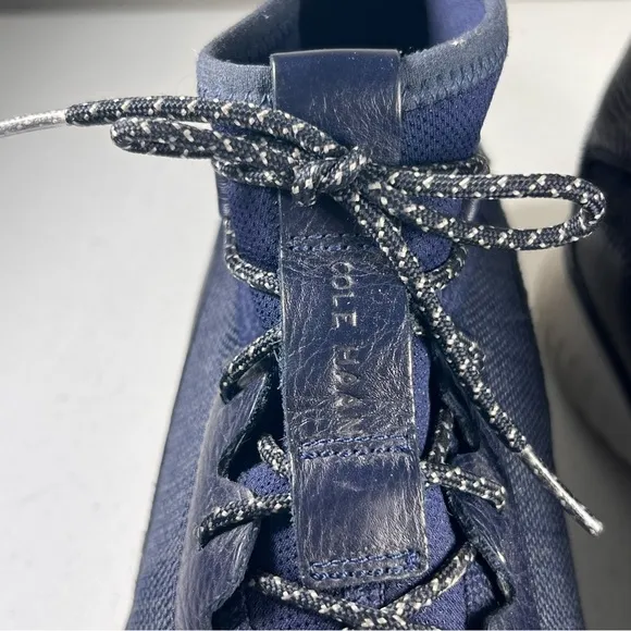 Cole Haan GrandMotion Mens Size 10M Mid Cut Sneakers Blue Lace up Shoes C30661