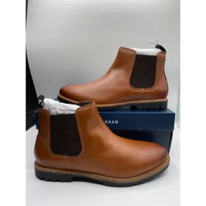 Cole Haan Men's Leather Water Resistant Lug Sole Chelsea Boots Size 8.5M NIB