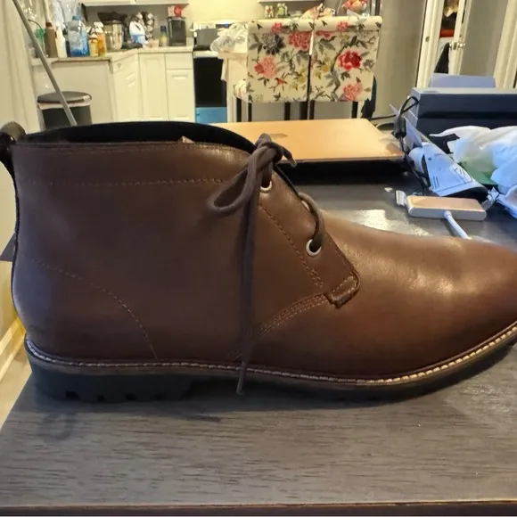 🥾Cole Haan Men's Midland Leather Water-Resistant Lace-Up Chukka Boots 🥾