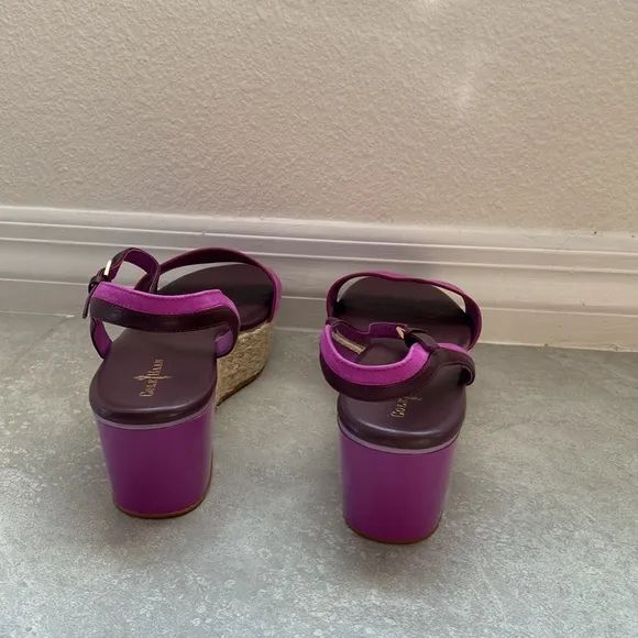 COLE HAAN PURPLE COMBO SANDALS SHOES SIZE 9 1/2 BRAND NEW