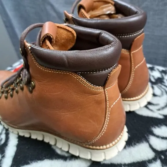 Cole Haan ZeroGrand Water Resistant Hiker Boots Woodbury Brown C25555 Mens 8M