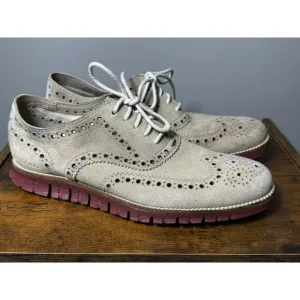 Cole Haan Zerogrand Wing Barley TBT Red Casual Oxfords Dress Shoes 9.5 C25292