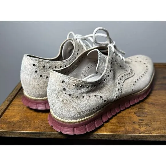 Cole Haan Zerogrand Wing Barley TBT Red Casual Oxfords Dress Shoes 9.5 C25292