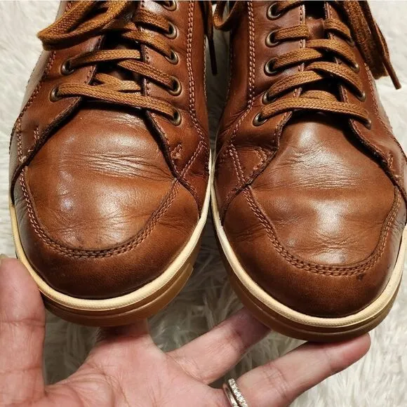 Cole Hann Vartan Sport Oxford Leather  Shoes British Tan Antique Size 11