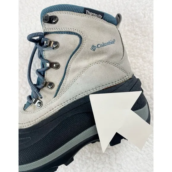 COLUMBIA • Blue/Grey Thermolite Water Resistant Cascadian Summit Winter Boots