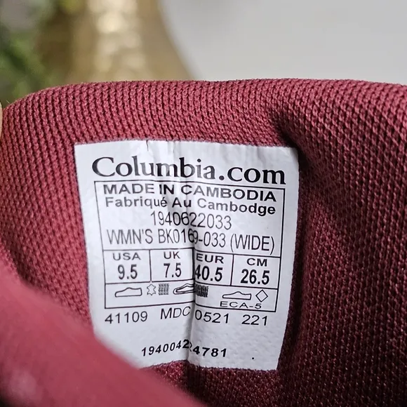 Columbia Redmond™ III Waterproof Genuine Leather Hiking Walking Women’s Shoe 9.5