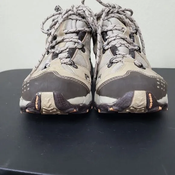 Columbia Womens Omni-Tech BL 3466-265 Ivory Brown Lace Up Hiking Shoes Size 7.5