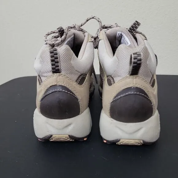 Columbia Womens Omni-Tech BL 3466-265 Ivory Brown Lace Up Hiking Shoes Size 7.5