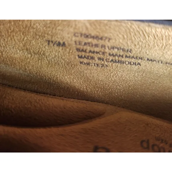 Comfortiva Pillowtop Women's Size 7.5 Navy Leather Wedge Loafers NWOT