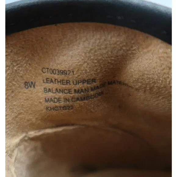 Comfortiva Shoes Womens 8 Booties Fashion Distressed Leather Black Memory Foam