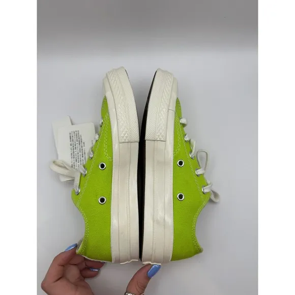Converse Chuck Low x Comme des Garcons PLAY Bright Green Sneakers Size W5 / M3