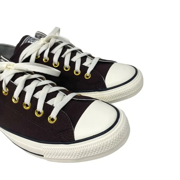 Converse Ctas Low Top Shoe Skate Men's Sneakers Brown Canvas Custom 168958C-WWBG