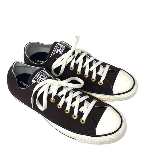 Converse Ctas Low Top Shoe Skate Men's Sneakers Brown Canvas Custom 168958C-WWBG