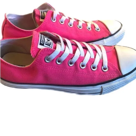Converse Pink Canvas Sneakers