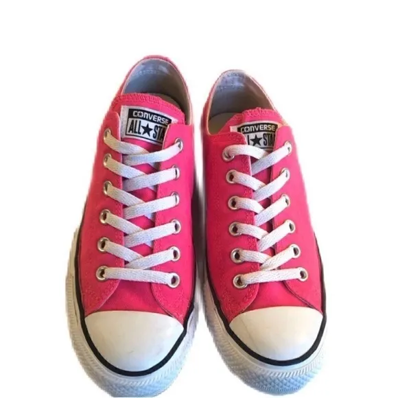 Converse Pink Canvas Sneakers