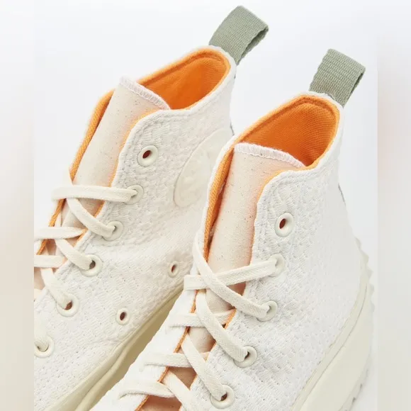 Converse Run Star Hike Platform Sneakers‎ Peach/Orange/Egret A03838C Women’s 8.5