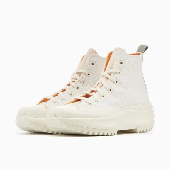 Converse Run Star Hike Platform Sneakers‎ Peach/Orange/Egret A03838C Women’s 8.5