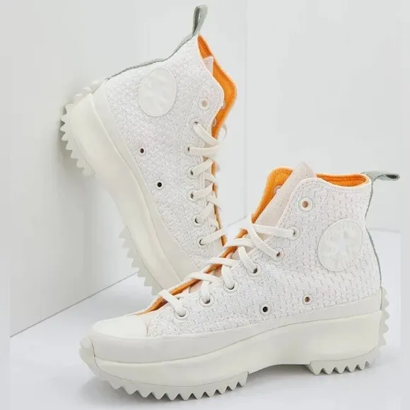 Converse Run Star Hike Platform Sneakers‎ Peach/Orange/Egret A03838C Women’s 8.5