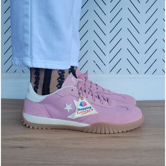 ⭐Converse Run Star Trainer Ox Size 7 Women's Casual Shoes Suede Pink A13362C New