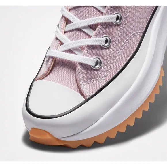 Converse Unisex Run Star Hike Sneaker M 9.5 W 11 High Top Platform Shoes Pink