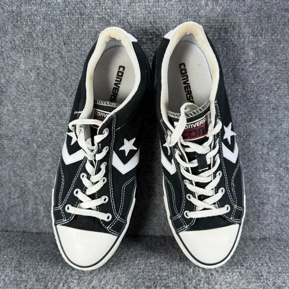 Converse Star Player 76 Mens 9.5 Shoes Black Low Top Casual Sneakers