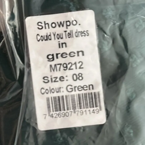 COULD YOU TELL DRESS IN FOREST GREEN