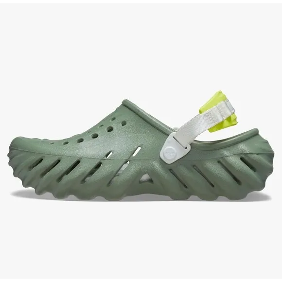 Crocs Echo Clogs Sandals Shoes Sport Mode Moss Green Men's Size 10 207937-308