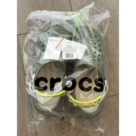 Crocs Echo Clogs Sandals Shoes Sport Mode Moss Green Men's Size 10 207937-308