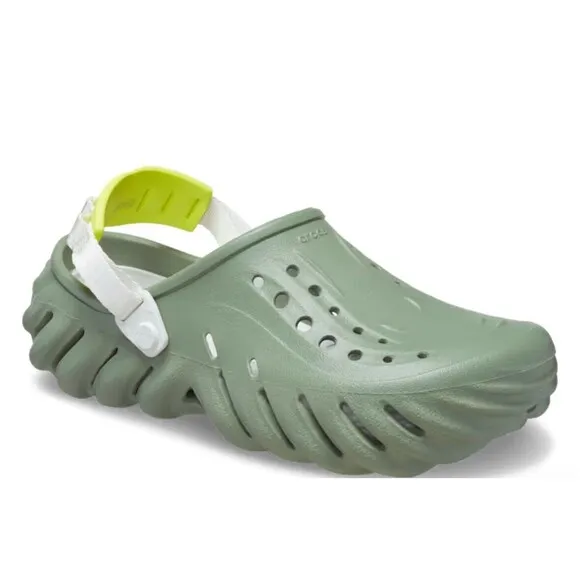 Crocs Echo Clogs Sandals Shoes Sport Mode Moss Green Men's Size 10 207937-308
