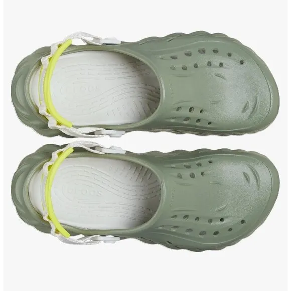 Crocs Echo Clogs Sandals Shoes Sport Mode Moss Green Men's Size 10 207937-308