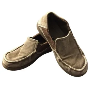Crocs youth kids boys size 2 loafers Santa Cruz slip on comfort shoes
