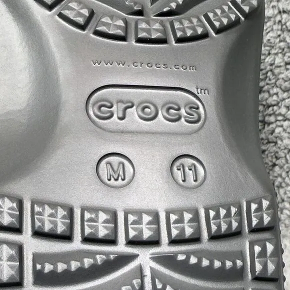 Crocs Yukon Vista II Literide Mens Size 11 Slip On Clogs Shoes Slate Gray