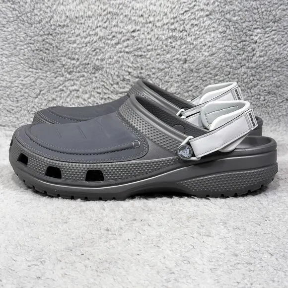 Crocs Yukon Vista II Literide Mens Size 11 Slip On Clogs Shoes Slate Gray