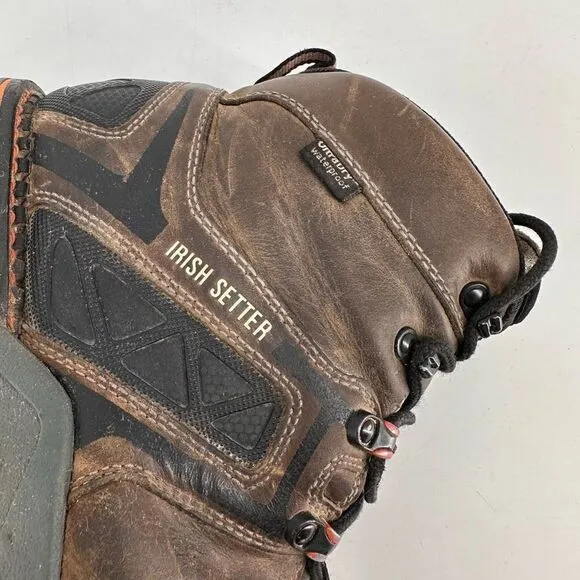 CROSBY irish setter WATERPROOF LEATHER SAFETY TOE BOOT Size 11.5 Work Heavy Duty