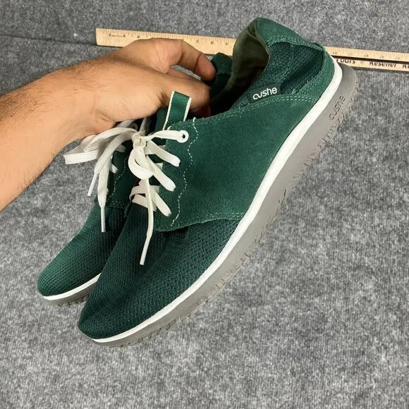 Cushe Getaway Athletic Shoes Mens Size11GreenWhiteCasualLaceUpLightweightSneaker