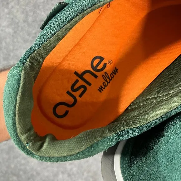 Cushe Getaway Athletic Shoes Mens Size11GreenWhiteCasualLaceUpLightweightSneaker