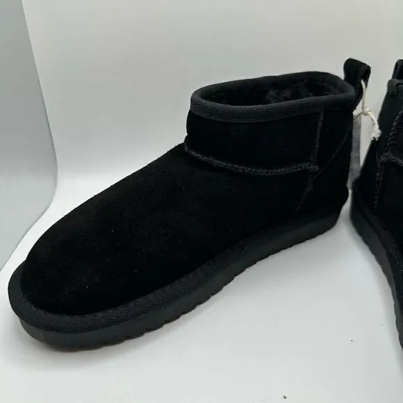 CUSHIONAIRE Women's pull on boot 8.5 BLACK