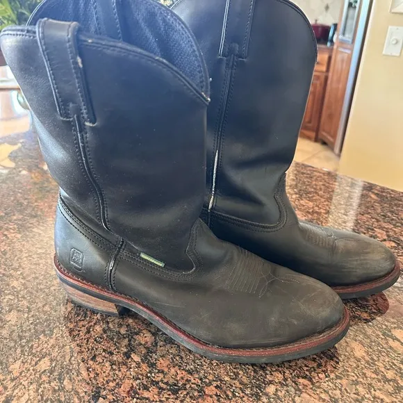 Dan Post Albuquerque Black Leather Waterproof Men's Boots Sz 13