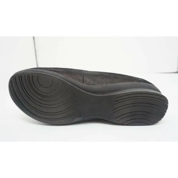 Dansko Ann Women's Comfort Slip On Shoes Black Metallic Suede EU 41 US 10.5 - 11